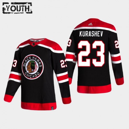 Dětské Hokejový Dres Chicago Blackhawks Dresy Philipp Kurashev 23 2020-21 Reverse Retro Authentic